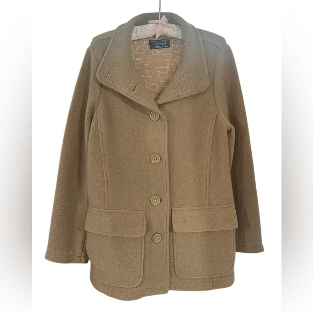 Gorgeous Vintage Taupe Bellandi for LLBean Wool Coat - Picture 2 of 14